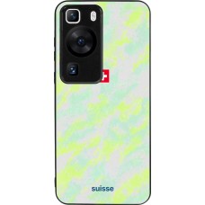 Coque Huawei P60 - Silicone rigide noir Maillot de football Suisse Away 2026 personnalisable