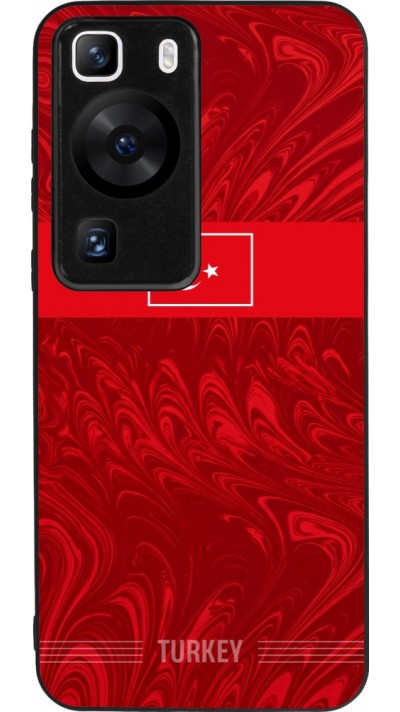 Coque Huawei P60 - Silicone rigide noir Maillot de football Turquie 2026 personnalisable