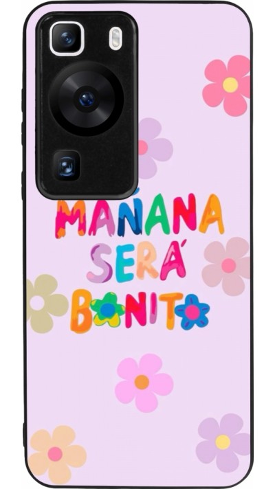 Huawei P60 Case Hülle - Silikon schwarz Karol G Manana sera bonito