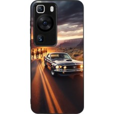 Coque Huawei P60 - Silicone rigide noir Mustang 69 Grand Canyon
