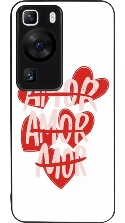 Coque Huawei P60 - Silicone rigide noir Saint Valentines Day 26 Amor