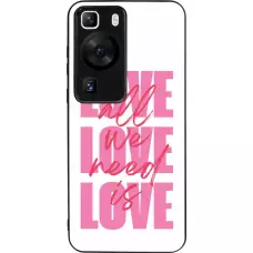 Coque Huawei P60 - Silicone rigide noir Saint Valentines Day 26 Love all we need is