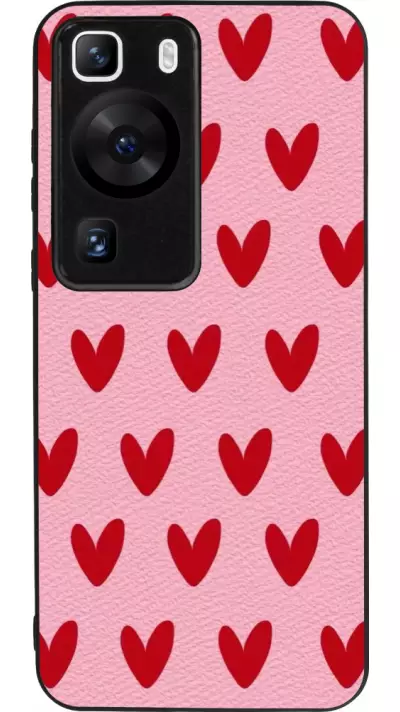 Coque Huawei P60 - Silicone rigide noir Saint Valentines Day 26 Pattern heart