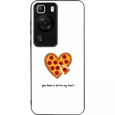 Coque Huawei P60 - Silicone rigide noir Saint Valentines Day 26 You have my pizza heart