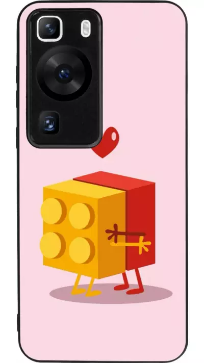 Coque Huawei P60 - Silicone rigide noir Saint Valentines Day 26 Puzzle