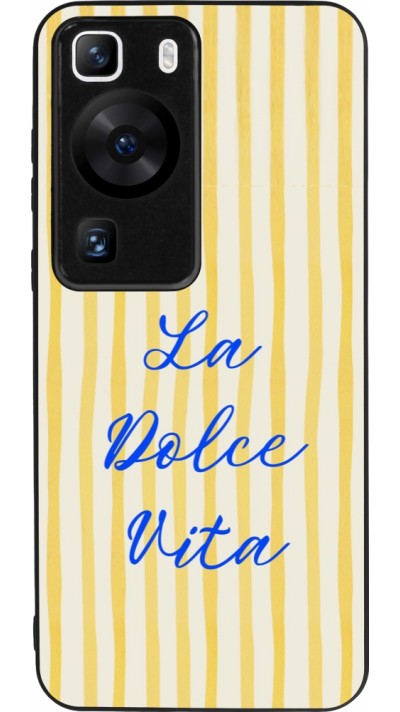 Coque Huawei P60 - Silicone rigide noir The good life 2026
