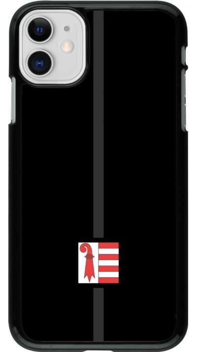 iPhone 11 Case Hülle - Kanton JU schwarz
