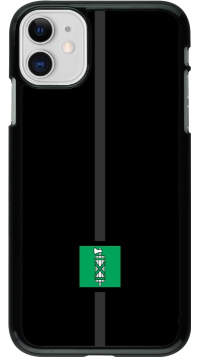 iPhone 11 Case Hülle - Kanton SG schwarz