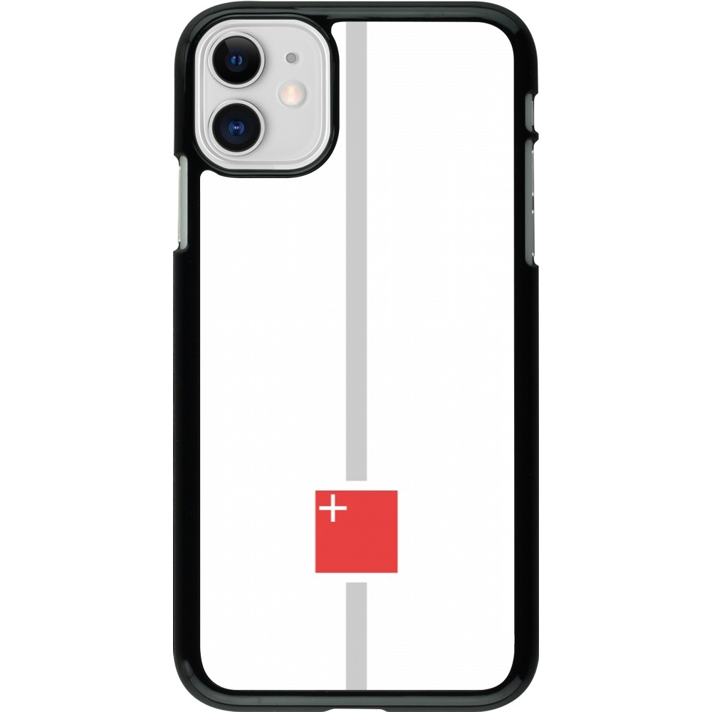 iPhone 11 Case Hülle - Kanton SZ weiss