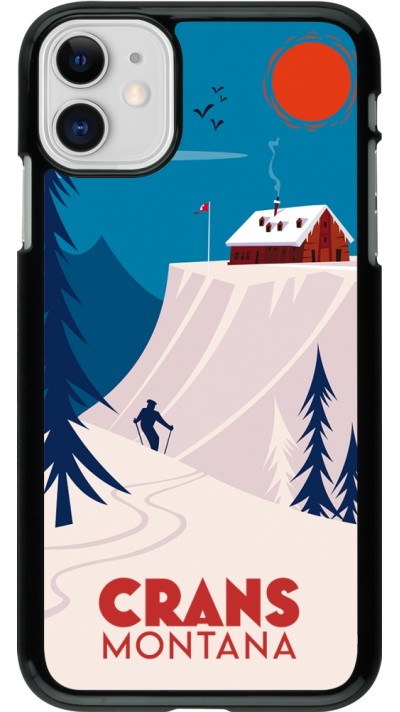 iPhone 11 Case Hülle - Crans-Montana Cabane