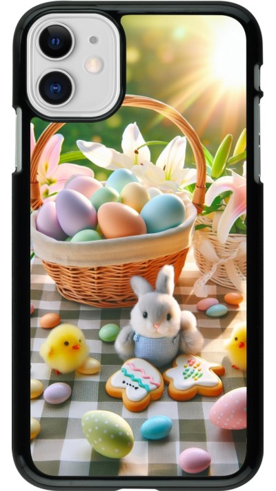Coque iPhone 11 - Easter 2025 Panier Pâques