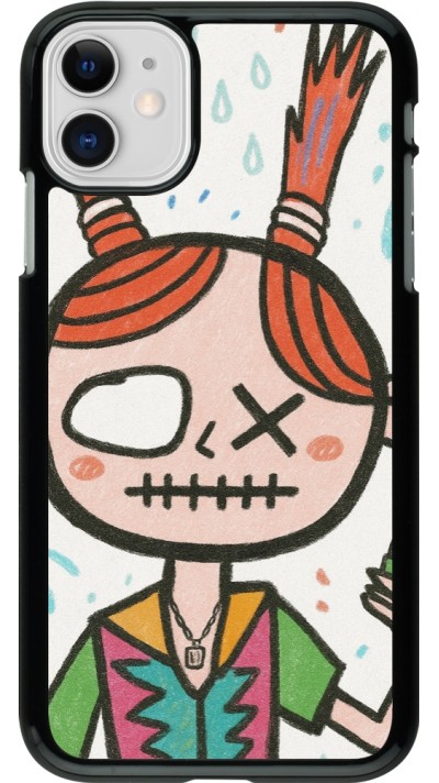 Coque iPhone 11 - Little Girl Sketch