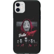 Hülle iPhone 11 - Silikon schwarz Bella Ciao