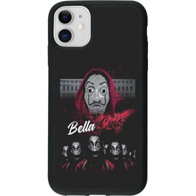 Hülle iPhone 11 - Silikon schwarz Bella Ciao