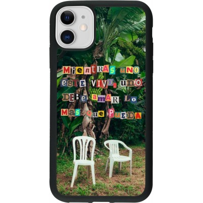 iPhone 11 Case Hülle - Silikon schwarz Chairs DTMF