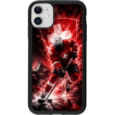 iPhone 11 Case Hülle - Silikon schwarz Hockey World Championship Player