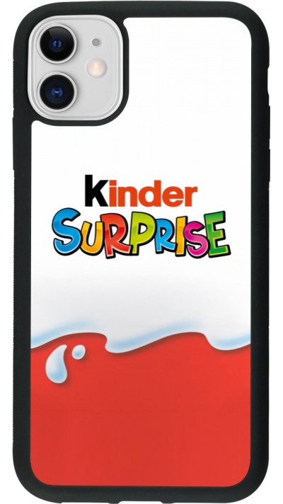 iPhone 11 Case Hülle - Silikon schwarz Kinder Surprise