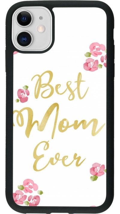 iPhone 11 Case Hülle - Silikon schwarz Mom 2024 best Mom ever