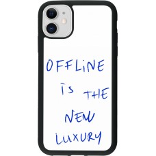 iPhone 11 Case Hülle - Silikon schwarz Offline is the new luxury