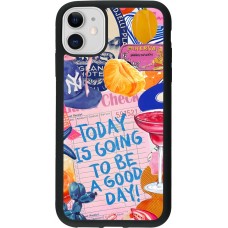 iPhone 11 Case Hülle - Silikon schwarz Preppy Today is Going to be a good day