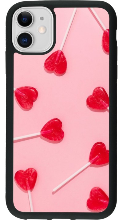 iPhone 11 Case Hülle - Silikon schwarz Saint Valentines Day 26 Lollipop