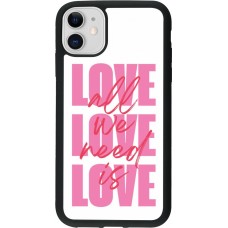 iPhone 11 Case Hülle - Silikon schwarz Saint Valentines Day 26 Love all we need is