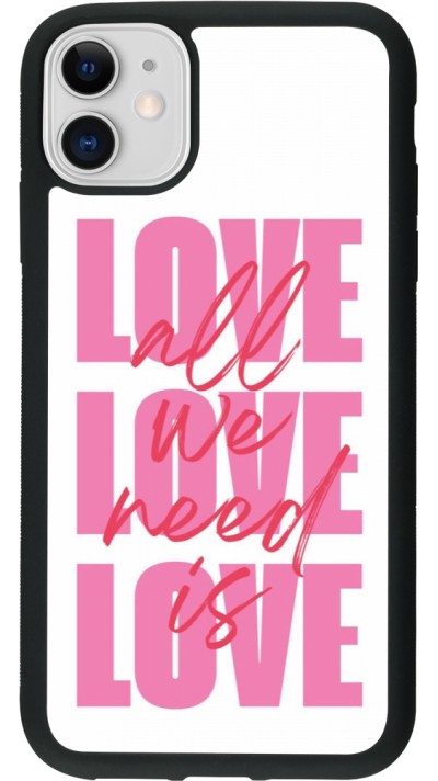 iPhone 11 Case Hülle - Silikon schwarz Saint Valentines Day 26 Love all we need is