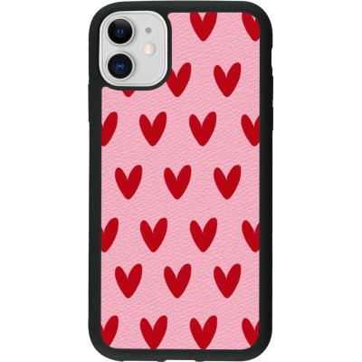 iPhone 11 Case Hülle - Silikon schwarz Saint Valentines Day 26 Pattern heart