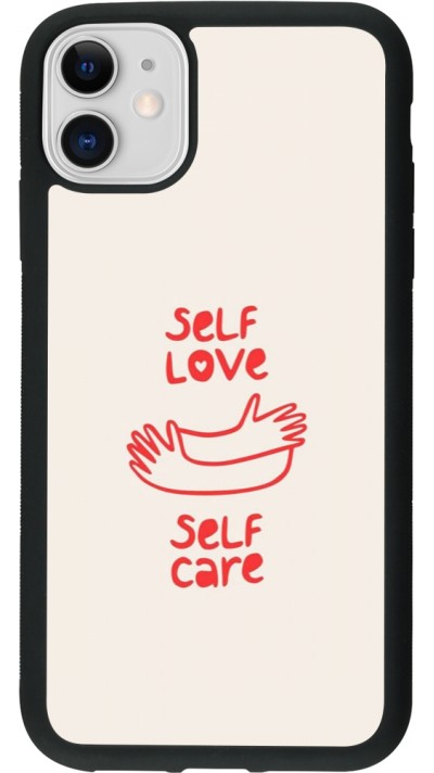 iPhone 11 Case Hülle - Silikon schwarz Saint Valentines Day 26 Self love self care