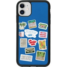 iPhone 11 Case Hülle - Silikon schwarz Seals of the Dominican Republic DTMF