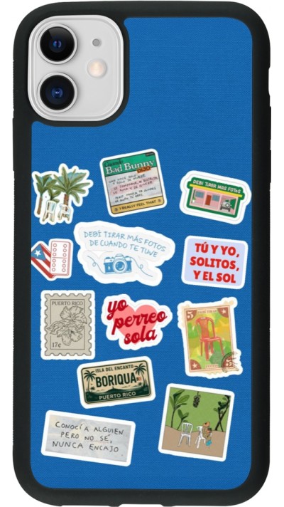 Coque iPhone 11 - Silicone rigide noir Seals of the Dominican Republic DTMF