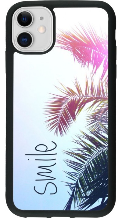 Coque iPhone 11 - Silicone rigide noir Smile 05