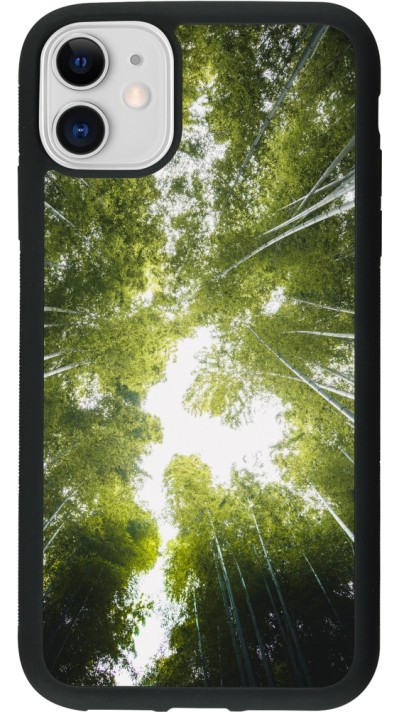 iPhone 11 Case Hülle - Silikon schwarz Spring 23 forest blue sky