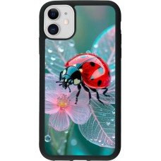 iPhone 11 Case Hülle - Silikon schwarz Ladybird in bloom Spring 2026