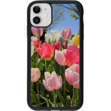 iPhone 11 Case Hülle - Silikon schwarz Tulips Spring 2026