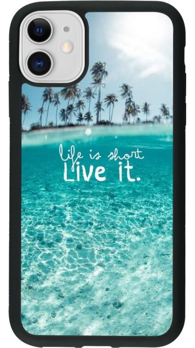 Coque iPhone 11 - Silicone rigide noir Summer 18 24