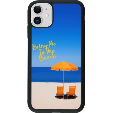 iPhone 11 Case Hülle - Silikon schwarz Summer 2025 Bring me to the beach