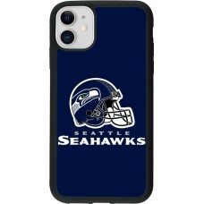 iPhone 11 Case Hülle - Silikon schwarz Super Bowl 26 Seattle 3