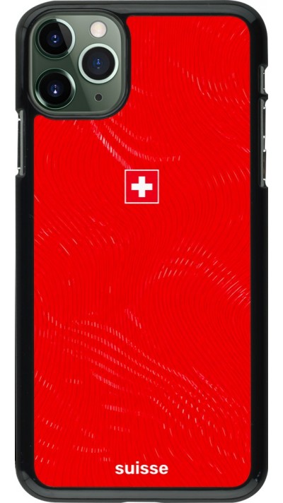 iPhone 11 Pro Max Case Hülle - Schweiz 2026 personalisierbares Fussballtrikot