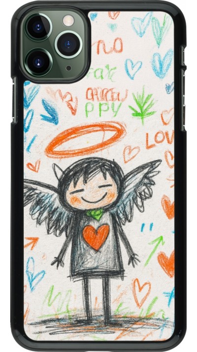 iPhone 11 Pro Max Case Hülle - Little Angel Sketch Love