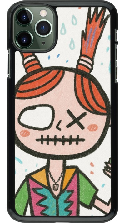 iPhone 11 Pro Max Case Hülle - Little Girl Sketch