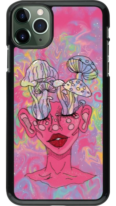 iPhone 11 Pro Max Case Hülle - Psychedelic pink mushroom
