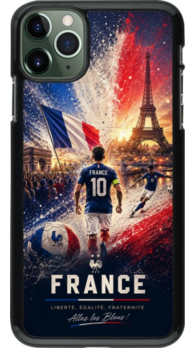 Coque iPhone 11 Pro Max - Football France splash 2026
