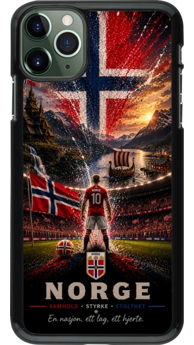 Coque iPhone 11 Pro Max - Football Norvège splash 2026