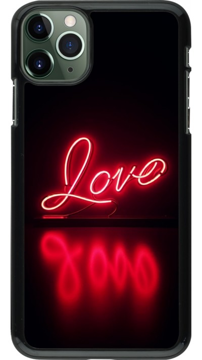 iPhone 11 Pro Max Case Hülle - Valentine 2025 Neon Liebe