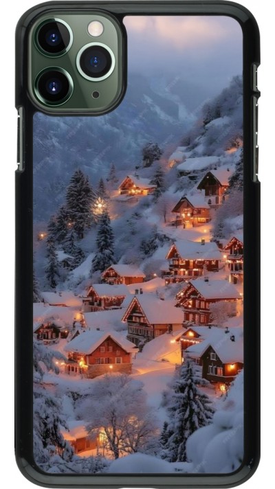 iPhone 11 Pro Max Case Hülle - Winter 25 Winter snowy village
