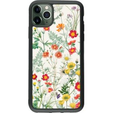 iPhone 11 Pro Max Case Hülle - Silikon schwarz Flora Botanical Wildlife
