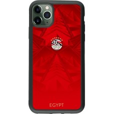 iPhone 11 Pro Max Case Hülle - Silikon schwarz Ägypten 2026 personalisierbares Fussballtrikot