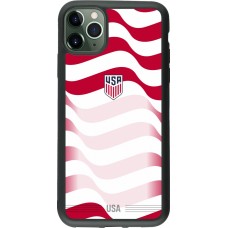 iPhone 11 Pro Max Case Hülle - Silikon schwarz Vereinigten Staaten 2026 personalisierbares Fussballtrikot