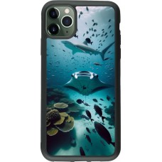 iPhone 11 Pro Max Case Hülle - Silikon schwarz Manta Lagune Reinigung